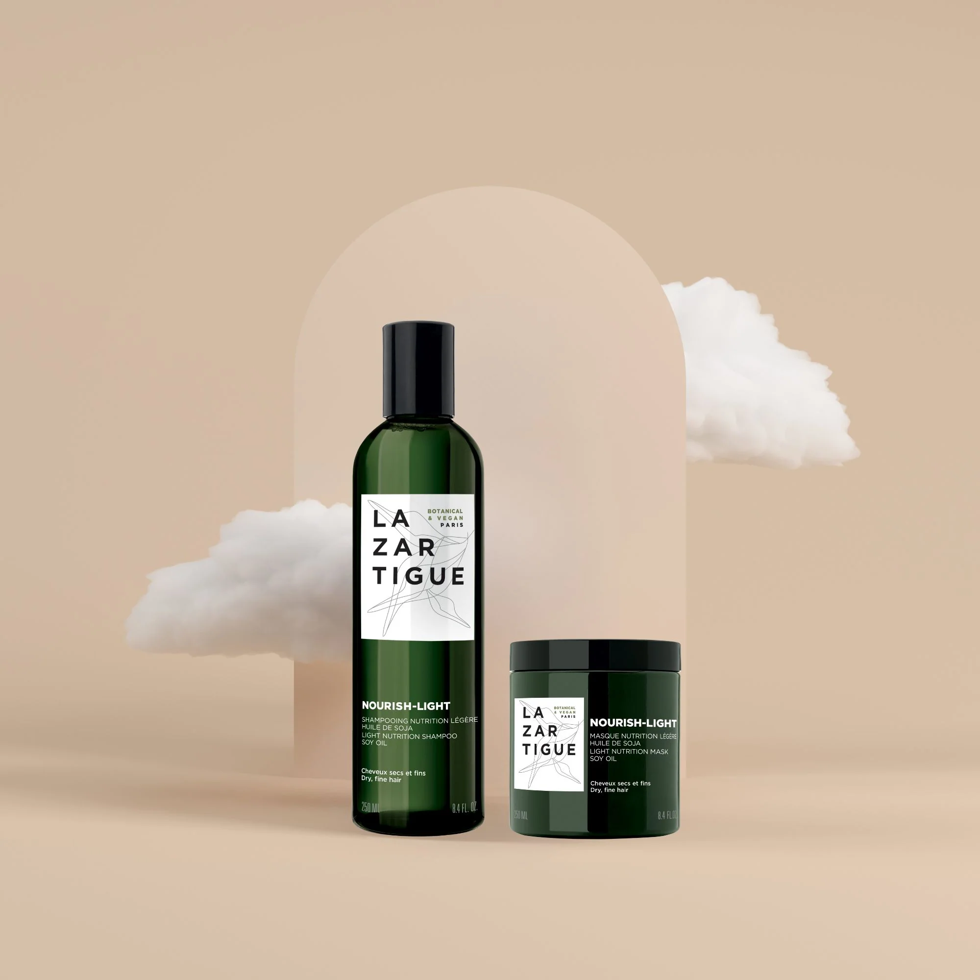 Duo cheveux secs & fins (Shampoing & masque)