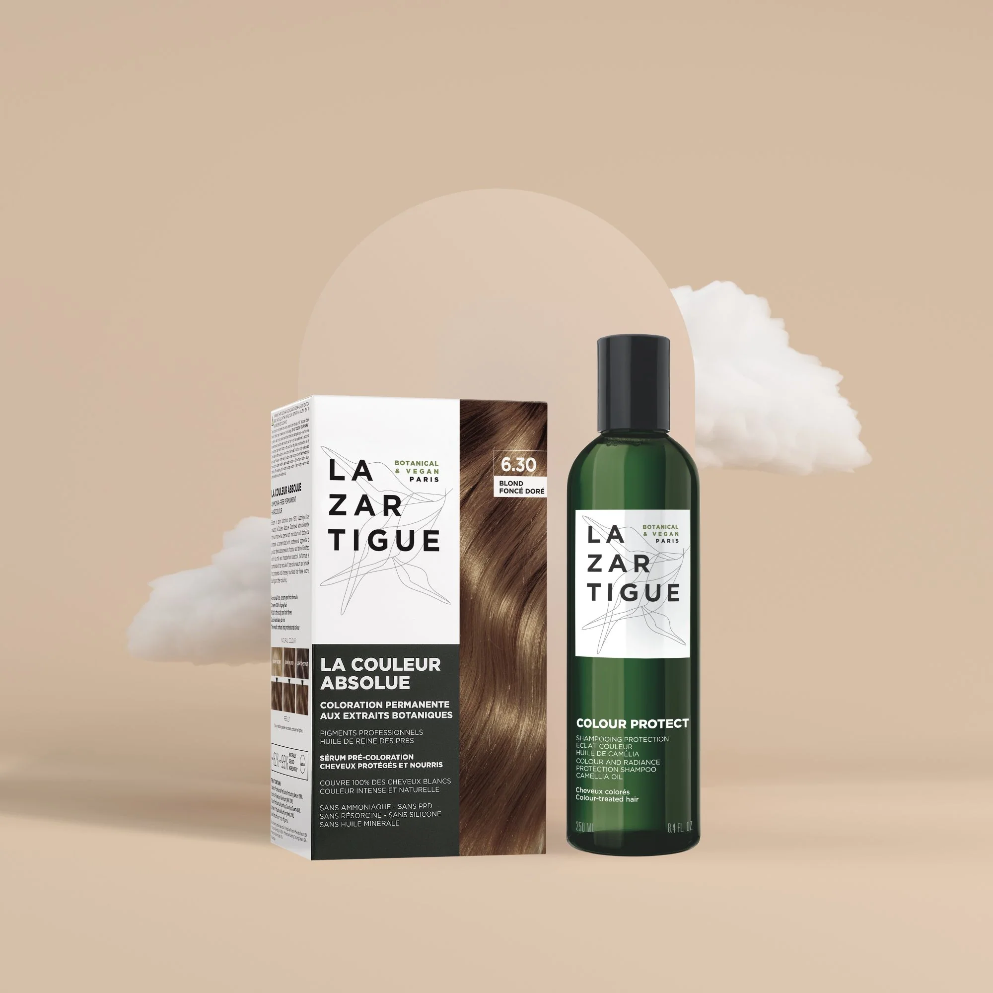 Duo coloration (coloration 6.30 & shampoing)