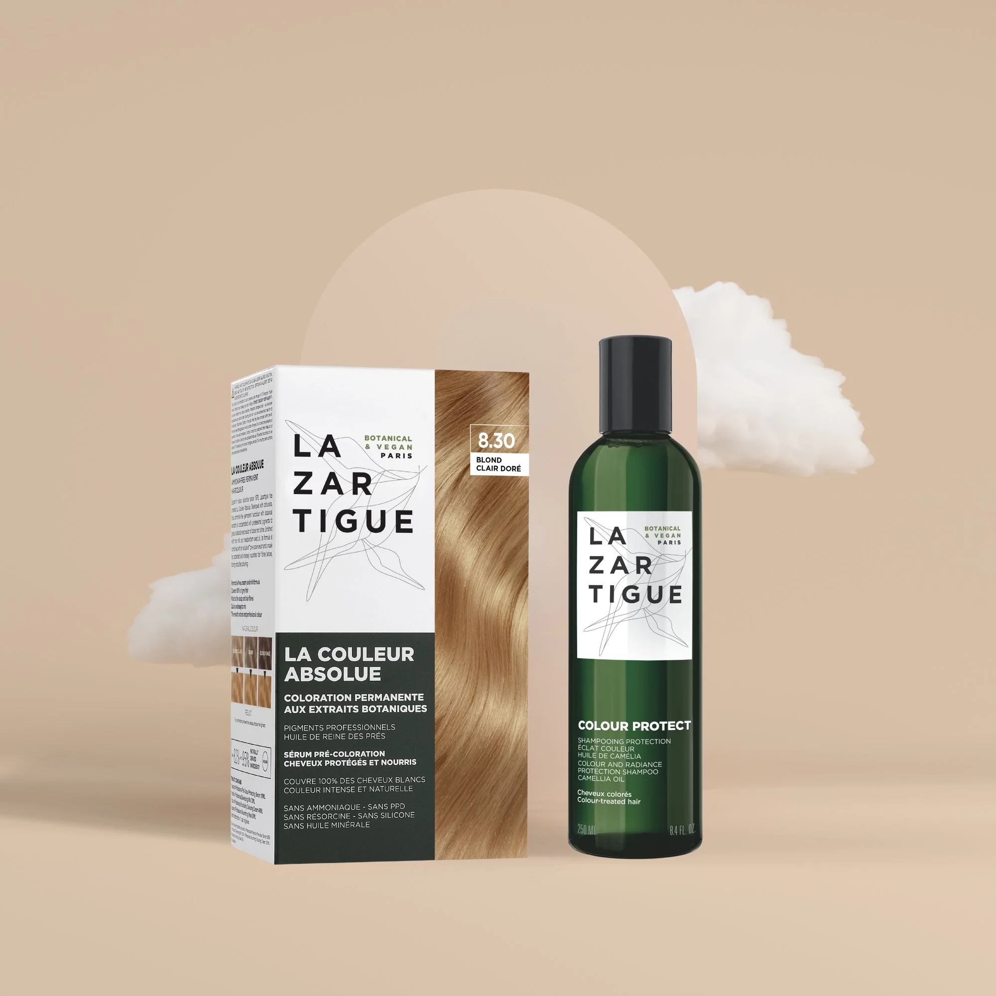 Duo coloration (coloration 8.30 & shampoing)