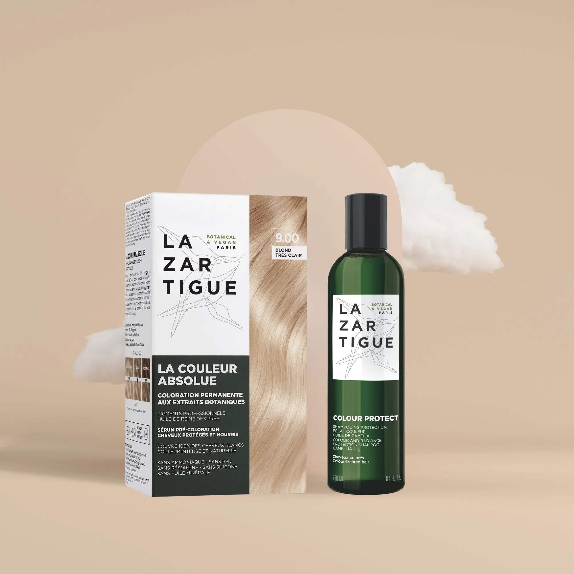 Duo coloration (coloration 9.00 & shampoing)