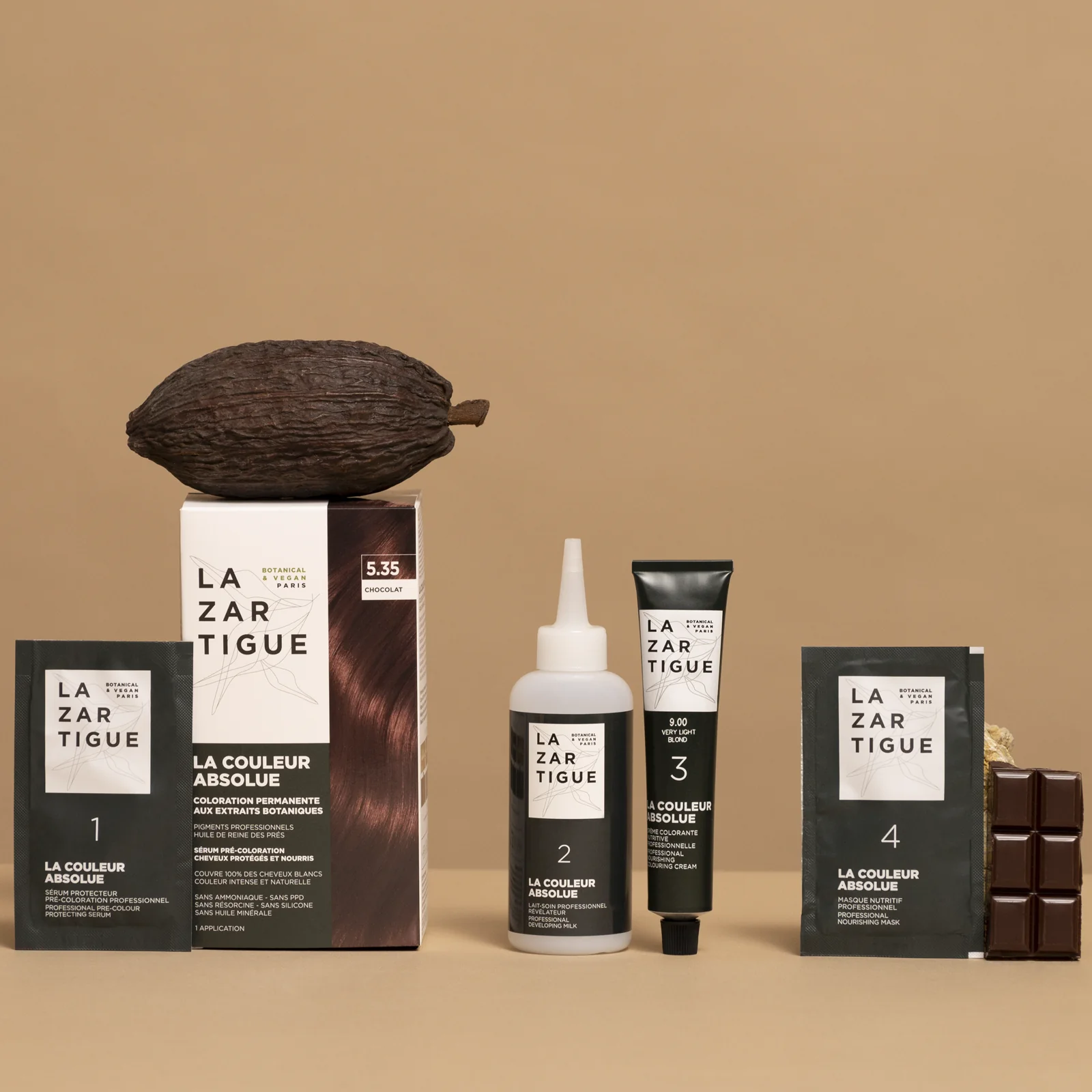 La Couleur Absolue 5.35 Chocolat ( Coloration permanente aux extraits botaniques ) - Image 5