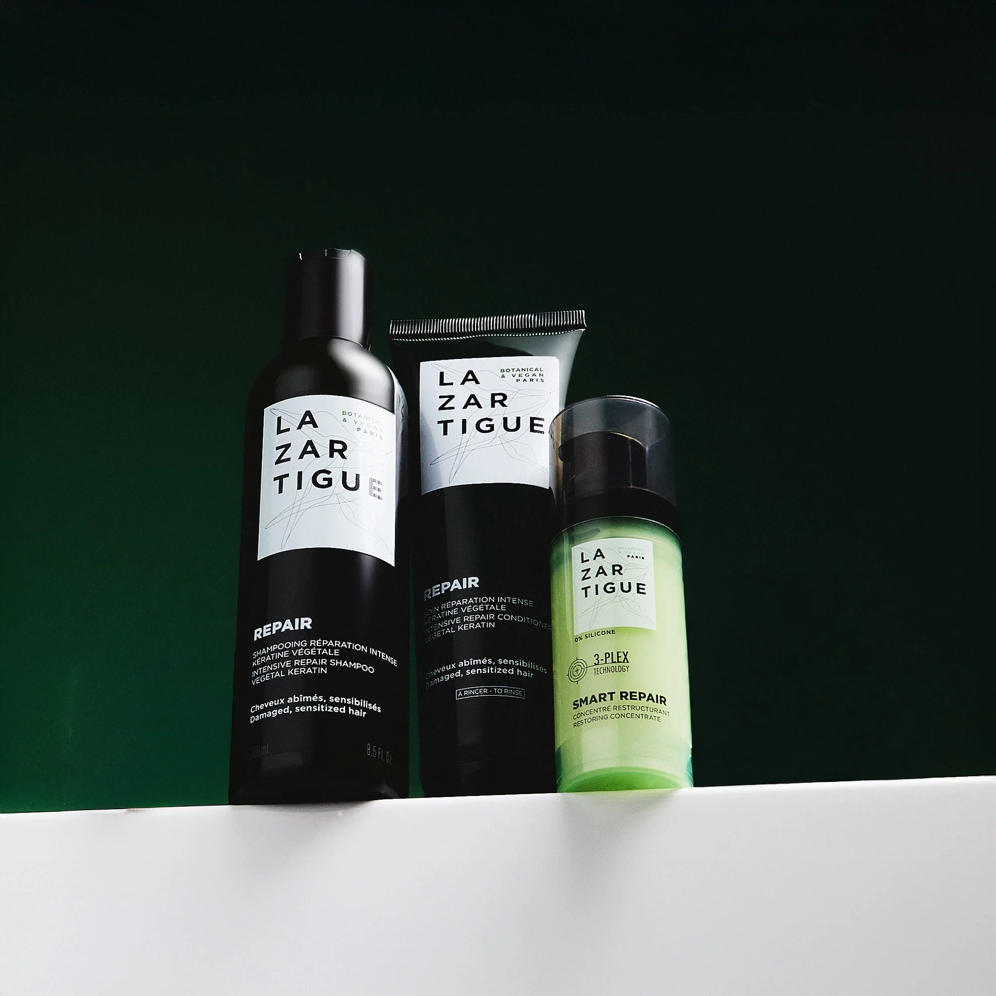 Trio Repair (Shampoing + Après-shampoing + Concentré restructurant)