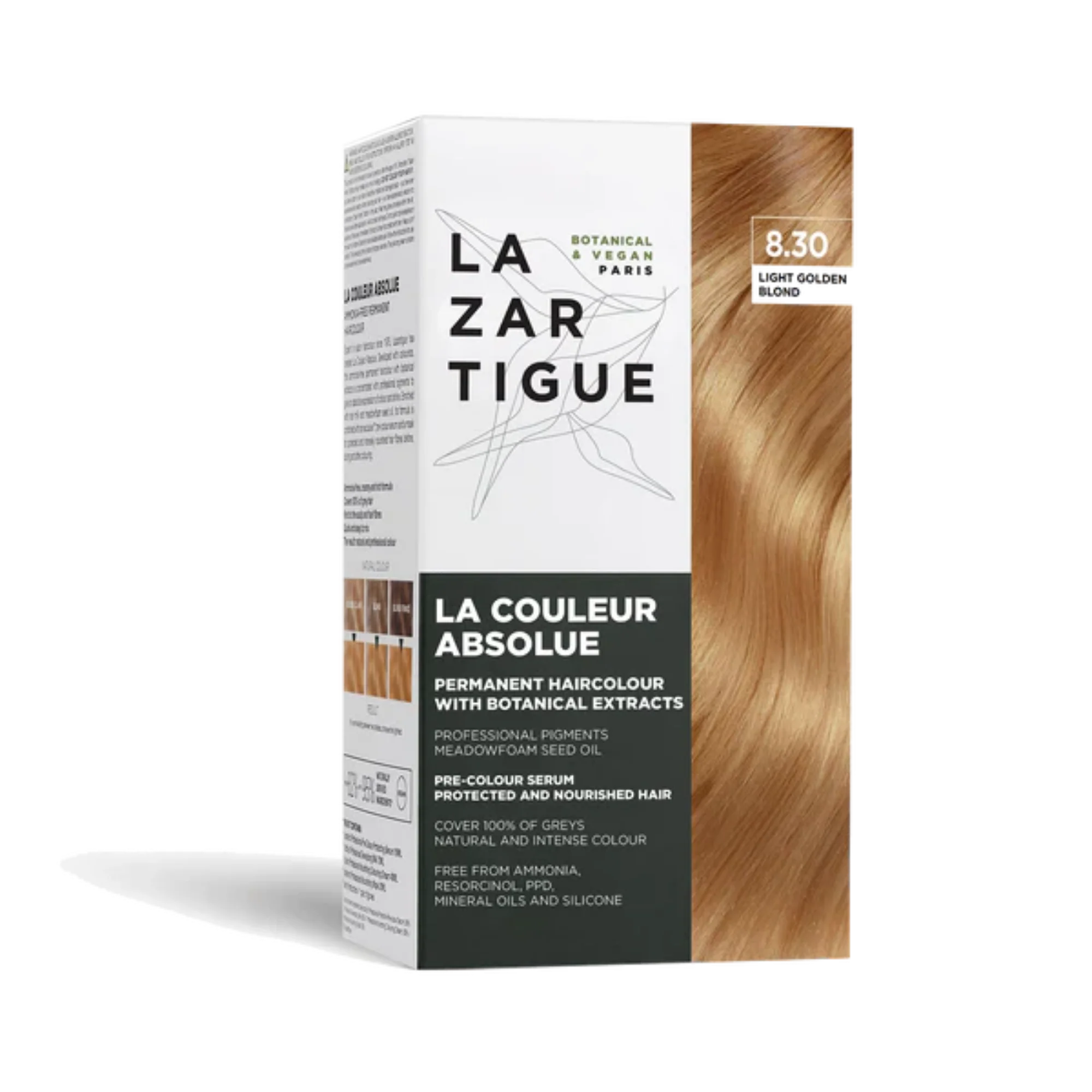 Trio Cheveux blonds (couleur absolue 8.30 & shampoing & soin) - Image 4